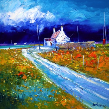 Passing Summer Storm Isle pof Tiree 24x24 Passing Summer Storm Isle pof Tiree 24x24